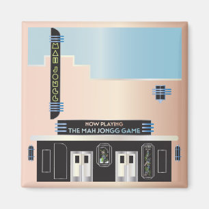 Mah Jongg Deko Theater Magnet