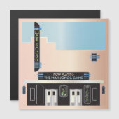 Mah Jongg Deko Theater Magnet Card (Vorne/Hinten)
