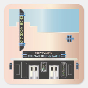 Mah Jongg Deko Theater Stickers