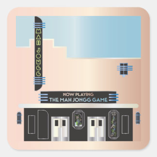 Mah Jongg Deko Theater Stickers