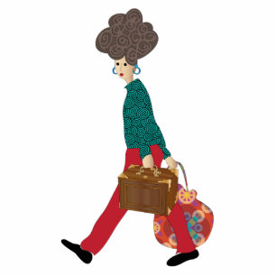 Mah Jongg Der Mahj-Madame-Ausschnitt Fotoskulptur Magnet