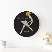 Mah Jongg Diva Wall Clock Große Wanduhr (Zuhause)