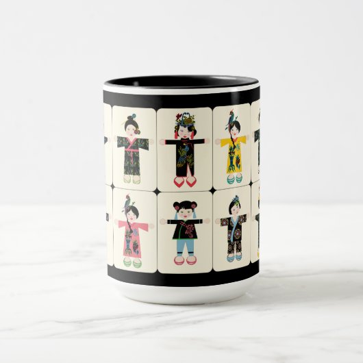 Mah Jongg Dolls Tasse (Zentrum)