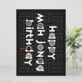 Mah Jongg Dots Birthday Karte (Stehend Vorderseite)