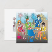 Mah Jongg-Drachen-Damen-Flat-Card (Vorne/Hinten)
