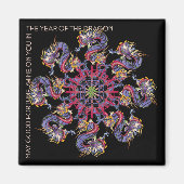 Mah Jongg Dragon Jahr Magnet (Vorne)