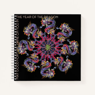 Mah Jongg Dragon Jahr-Notebook Notizblock