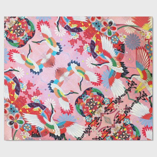 Mah Jongg Egrets Geschenkpapier (Flach)