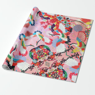 Mah Jongg Egrets Geschenkpapier