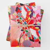 Mah Jongg Egrets, Spring Set und Paisley Geschenkpapier Set (Beispiel)