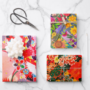 Mah Jongg Egrets, Spring Set und Paisley Geschenkpapier Set