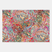 Mah Jongg Egrets und Paisley Geschenkpapier Set (Vorderseite 2)