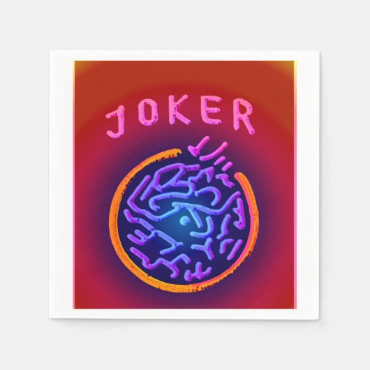 Mah Jongg Electric Joker Napkins Serviette (Vorderseite)