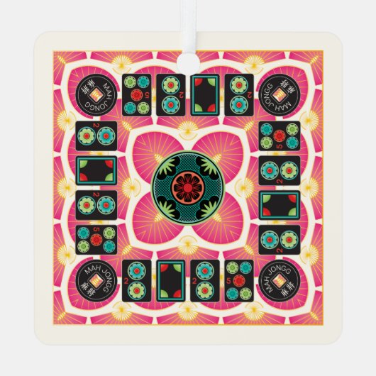 Mah Jongg Fan 2025 Ornament (Rückseite)