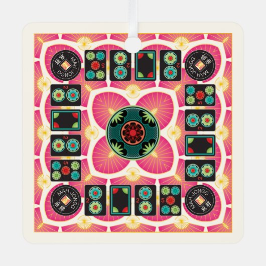 Mah Jongg Fan 2025 Ornament (Vorderseite)