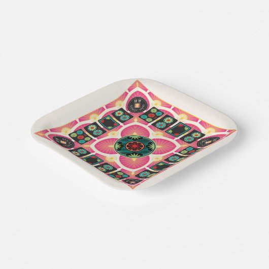 Mah Jongg Fan 2025 Paper-Teller Pappteller (Gewinkelt)