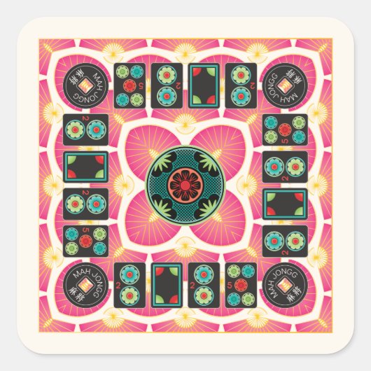 Mah Jongg Fan 2025 Stickers (Vorderseite)