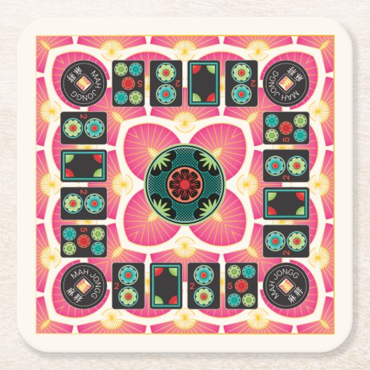 Mah Jongg Fan 2025 Untersetzer (Vorderseite)