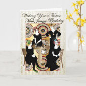 Mah Jongg Festive Birthday Karte (Gelbe Blume)