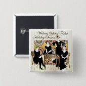 Mah Jongg Festive Button (Vorne & Hinten)