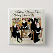 Mah Jongg Festive Button (Vorderseite)