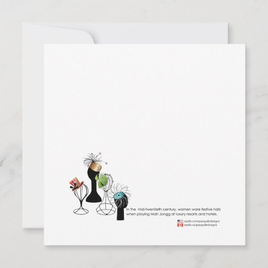 Mah Jongg Festive Flat Card (Rückseite)