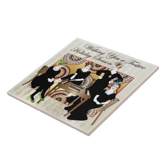 Mah Jongg Festive Fliese (Seite)