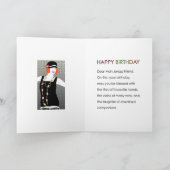 Mah Jongg Flapper Dancer Birthday Card Karte (Innenseite)