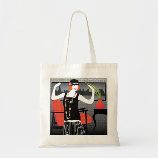 Mah Jongg Flappers Bag Tragetasche (Vorne)