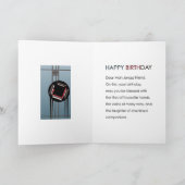 Mah Jongg Flappers Couple Birthday Card Karte (Innenseite)