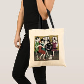 Mah Jongg Flappers Dog Bag Tragetasche (Vorderseite (Produkt))