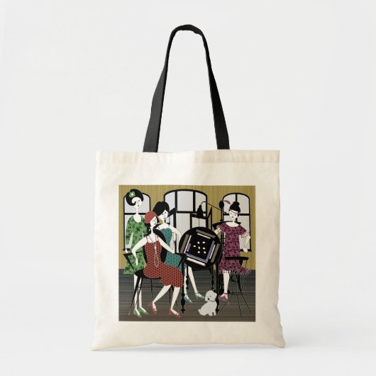 Mah Jongg Flappers Dog Bag Tragetasche (Vorne)