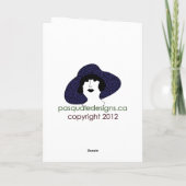 Mah Jongg Flappers Lounge Geburtstagskarte Karte (Rückseite)