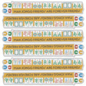 Mah Jongg Friends Stickers Aufkleber (Vorderseite)