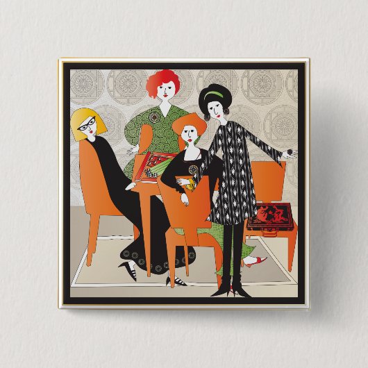 Mah Jongg Game Button (Vorderseite)