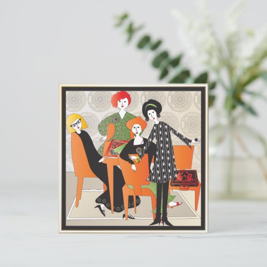 Mah Jongg Game Flat Card (Stehend Vorderseite)