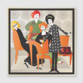 Mah Jongg Game Flat Magnet (Vorderseite)