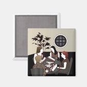 Mah Jongg Game Magnet (Vorderseite/Rückseite)