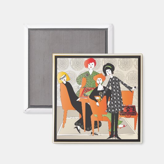 Mah Jongg Game Magnet (Vorderseite/Rückseite)