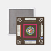 Mah Jongg Game Magnet (Vorderseite/Rückseite)