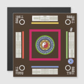 Mah Jongg Game Magnet Card (Vorne/Hinten)