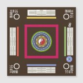 Mah Jongg Game Magnet Card (Vorderseite)