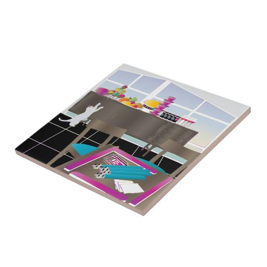 Mah Jongg Game Night Tile Fliese (Seite)