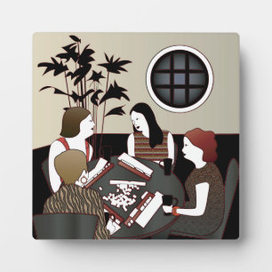 Mah Jongg Game Plaque Fotoplatte