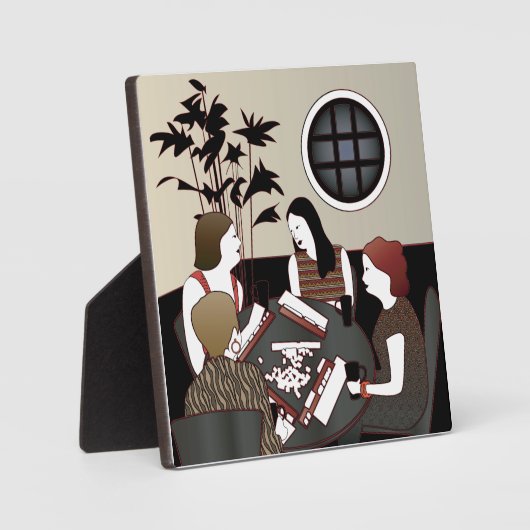 Mah Jongg Game Plaque Fotoplatte (Vorderseite)