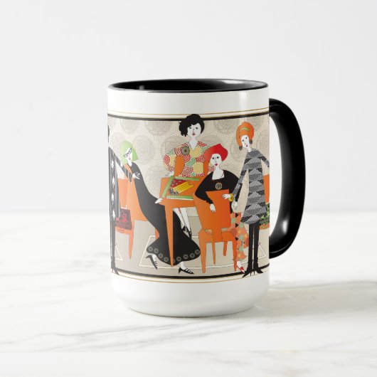 Mah Jongg Game Tasse (VorderseiteRechts)