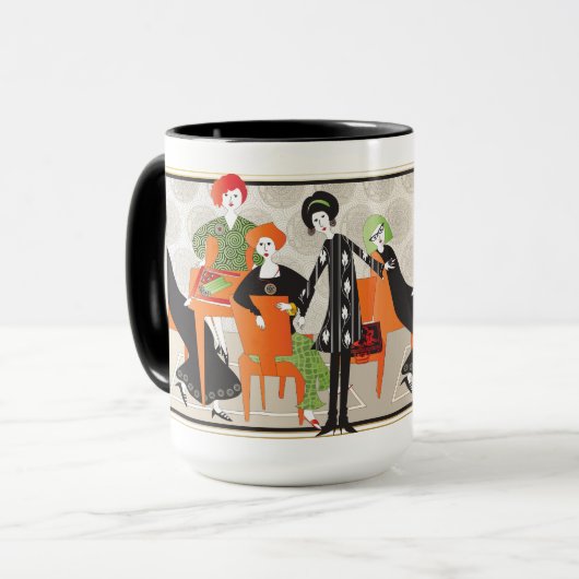 Mah Jongg Game Tasse (Vorderseite Links)