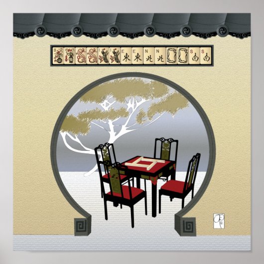 Mah Jongg Garden Poster (Vorne)