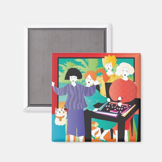 Mah Jongg Gewinner2 Magnet (Vorderseite/Rückseite)