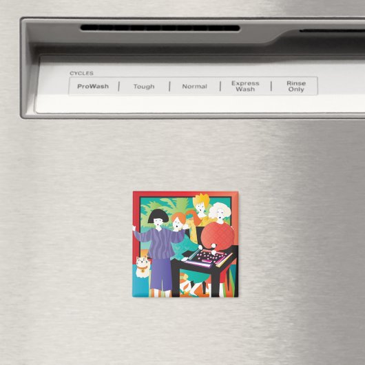 Mah Jongg Gewinner2 Magnet (In Situ (Geschirrspüler))